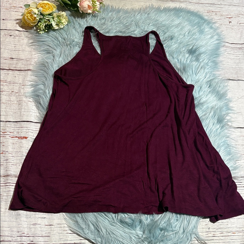 C Brand Maroon I’m a Football and Wine Kind of Girl Tank Top - Picture 7 of 7